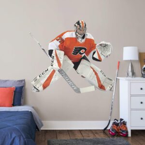 Carter Hart for Philadelphia Flyers - Officially Licensed NHL Removable Wall Decal Life-Size Athlete + 2 Team Decals (60"W x 51"