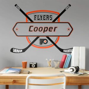 Philadelphia Flyers: Personalized Name - Officially Licensed NHL Transfer Decal 51.0"W x 38.0"H by Fathead | Vinyl