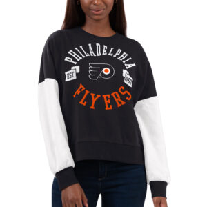 Women's G-III 4Her by Carl Banks Black Philadelphia Flyers Team Pride Pullover Sweatshirt