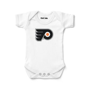 Newborn & Infant Chad & Jake White Philadelphia Flyers Logo Bodysuit