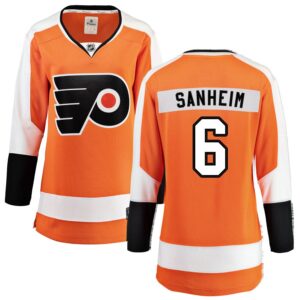 Travis Sanheim Women's Fanatics Branded Orange Philadelphia Flyers Home Breakaway Custom Jersey