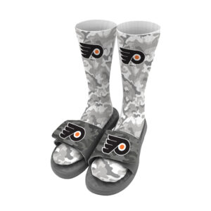 Youth ISlide Gray Philadelphia Flyers Camo Sock & Slide Bundle