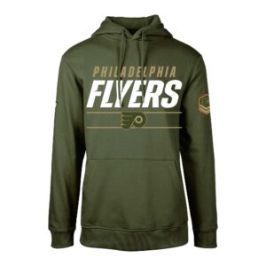Men's Levelwear Olive Philadelphia Flyers Podium Fleece Pullover Hoodie
