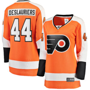 Women's Fanatics Branded Nicolas Deslauriers Orange Philadelphia Flyers Home Breakaway Player Jersey