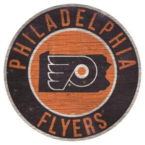 Philadelphia Flyers 12'' State Circle Sign