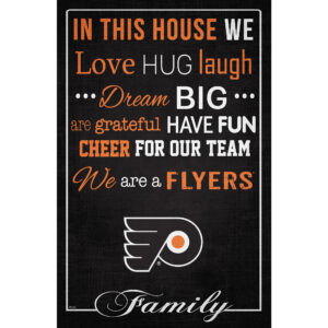 Philadelphia Flyers 17'' x 26'' In This House Sign